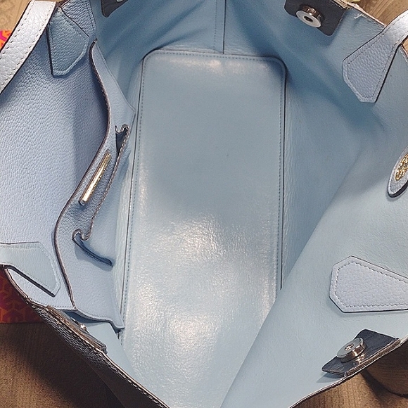 Tory Burch Perry Color Block Tote with Tassel - Picture 10 of 16